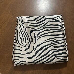 Zebra print twin flat sheet